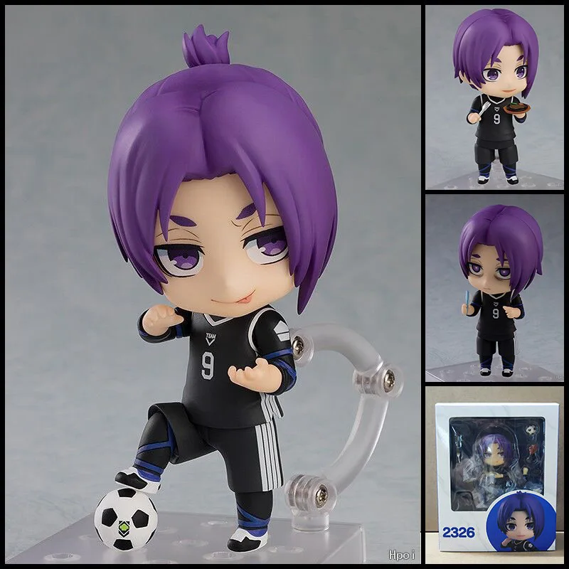 2326 Reo Mikage Blue Lock Chibi Artikulierte Actionfigur mit Wechselgesicht Sammlerfigur Deko für Anime-Fans