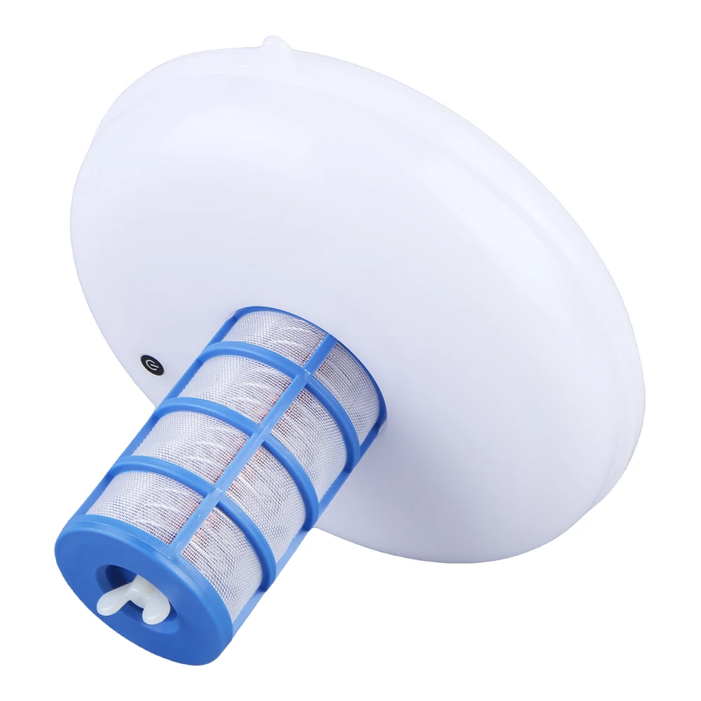 

Solar Powered Copper Pool Cleaner 7-Colored LED Night Light Copper Pool Ionizer Floater Pool Cleaning Purifier Keeps Water Clear