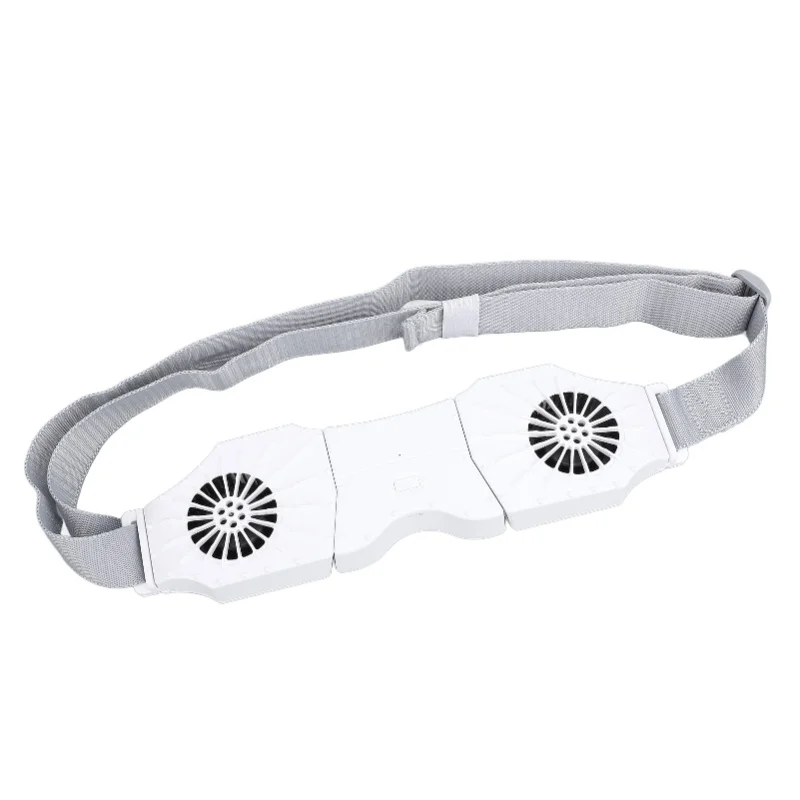 

8000mAh USB Rechargeable Waist Fan 3 Speeds Wearable Personal Dual Fan Long Battery Life For Outdoor Farm Camping Hiking Work