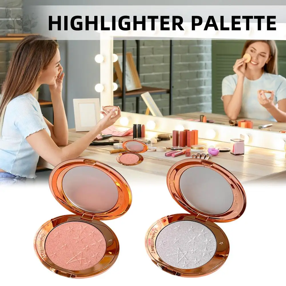 フェイシャルコンタリングパウダー スターライトハイライトコンタリングパレット オイルコントロール 長持ちメイク マット仕上げ 毛穴レスメイク