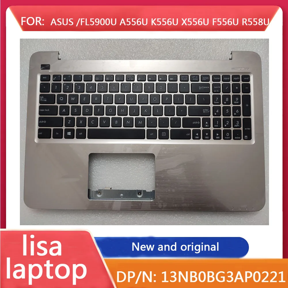 Suitable For Asus Fl5900U A556U K556U X556U F556U R558U Palmrest Laptop Palm Pad English Keyboard  Golden Brand 13NBOBG3A0211