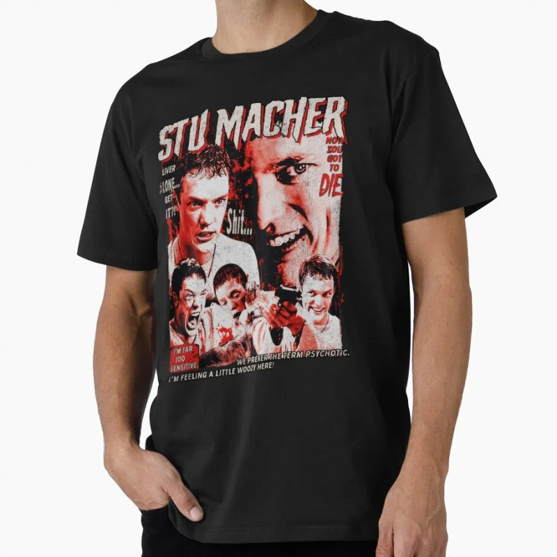 

Stu Macher Scream Scary Movie Horror Vintage Halloween gift T shirt for man Large size Tops 100% cotton clothes