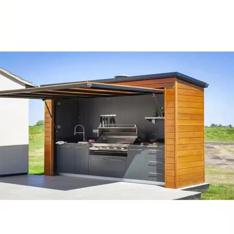 Cabinets Gas Grill 304 Stainless Outdoor Kitchen Set