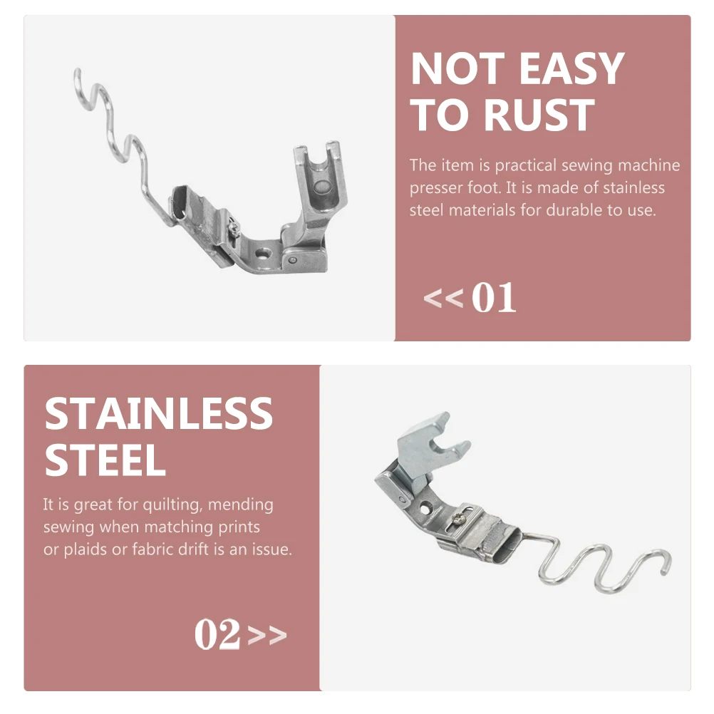 

Multi-Functional Sewing Machine Presser Foot Stainless Steel Durable Machine Parts Sewing Quilting Patchwork