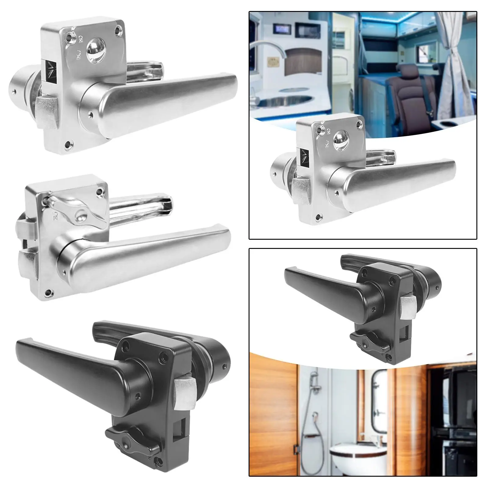 

RV Modification Spare Parts Accessories Toilet Door Lock Replacement for Bedroom