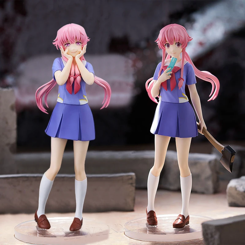 17 см POP UP PARADE Mirai Nikki Yuno Gasai Сексуальная аниме-фигурка девушки Дневник будущего Gasai Yuno Фигурка Взрослая модель Кукла Игрушка в подарок