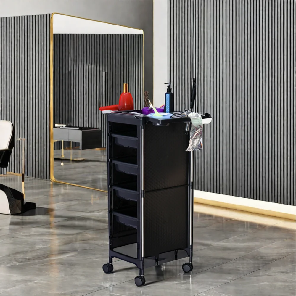 

Salon Equipment Beauty Salon Hair Dressing Economical Plastic Trolley Slaon Trolley