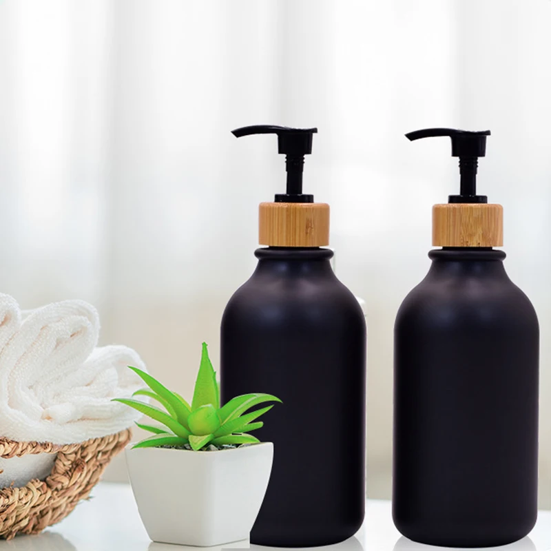 

9pcs/7pcs Bathroom Washing Bamboo Six-Piece Set Lotion Pump Toothbrush Cup Soap Box Trash Can for Home Hotel