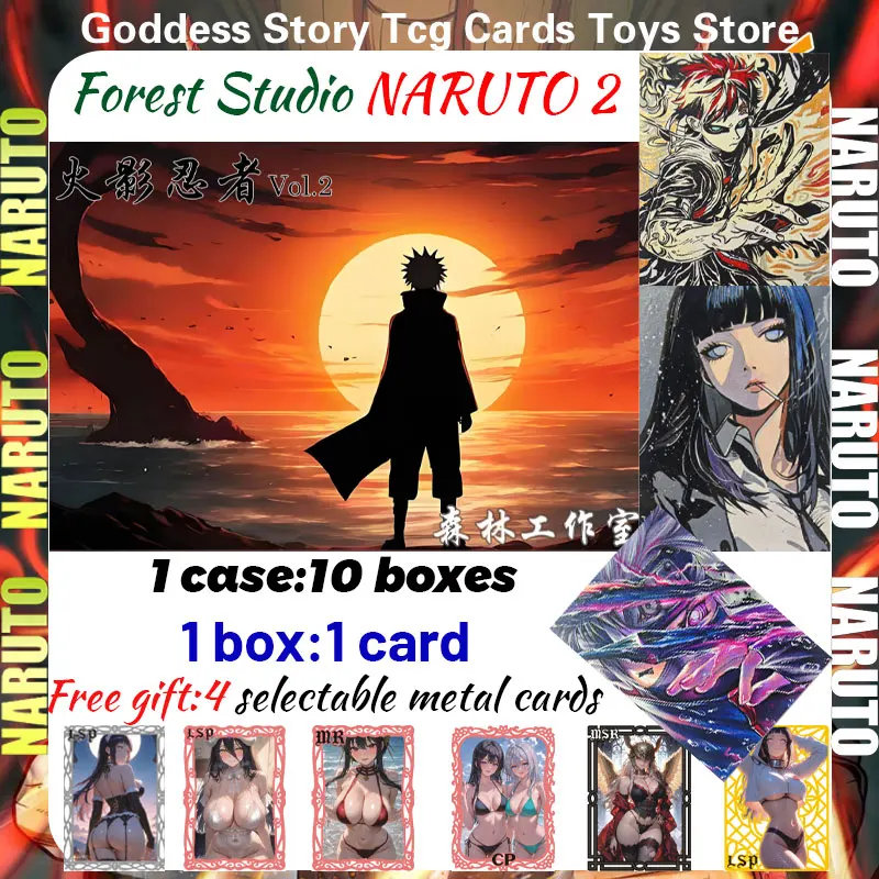 

2025 новейшая Forest Studio NARUTO 2, нарисованные вручную карты, коллекция карт, игры с главой, детские игрушки, игровые карты, подарки