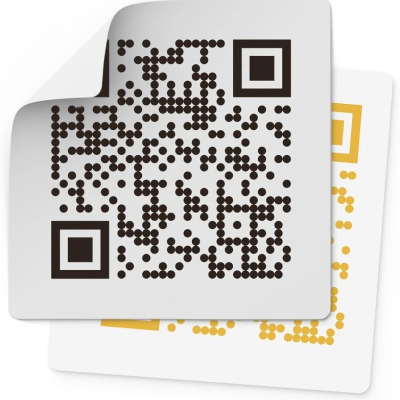 

500pcs Customized QR Code Sticker Labels Business Personal Use Dumb Silver Adhesive Sticker Personalized Labels UV Protection
