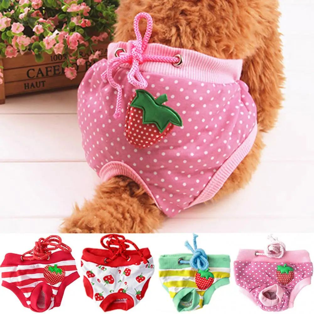 Female Pet Dog Puppy Diaper Pants Physiological Sanitary Short Panty Nappy Underwear M/L/XL