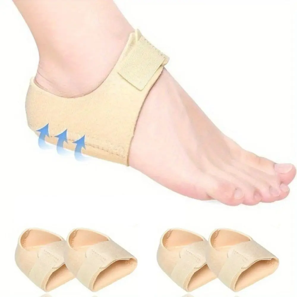 

2Pairs Cushioning Heel Protection Cover Washable Reusable Heel Shock Absorbers Heel Cover Silica Gel Foot Arch Pads