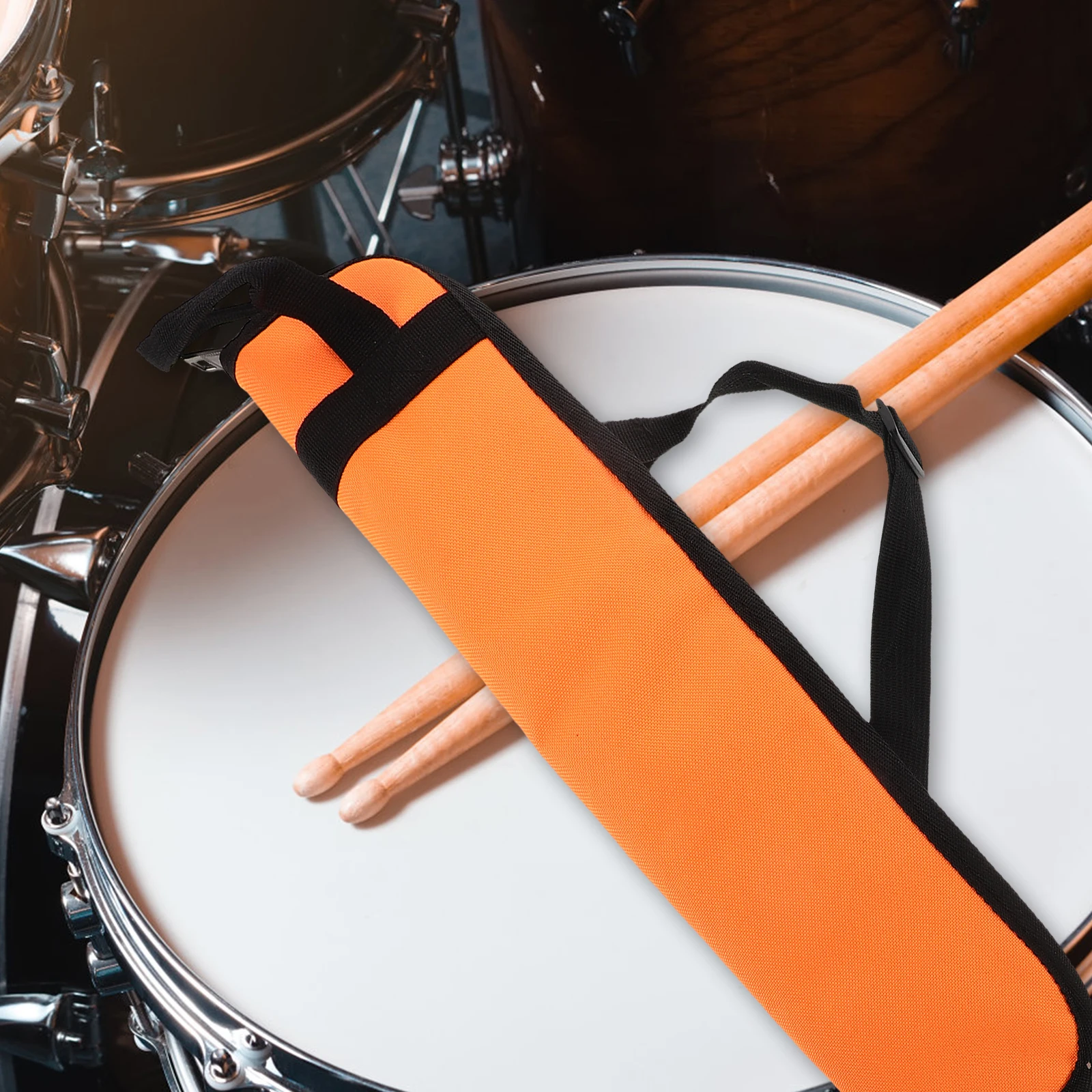 

Drum Stick Bag Oxford Cloth Portable Lightweight Carry Handle Drum Mallets Organizer Storage Case Percussion Accessories