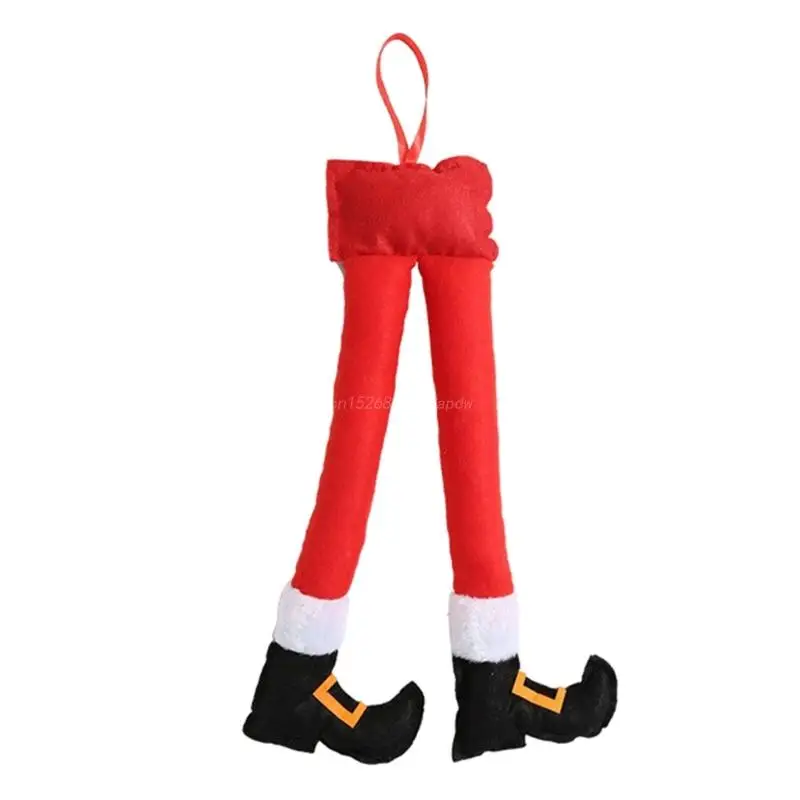 Auto Trunk Decoration Elf / Santa Claus Legs Christmas Ornament Party Xmas Tree Pendant Accessories Decor for All Car