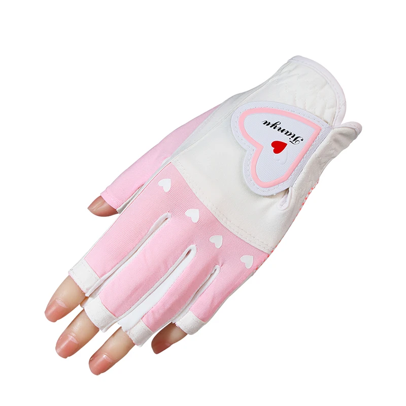 Ttygj luvas de golfe feminino open fingered luvas de esportes não deslizamento luvas de palma no verão