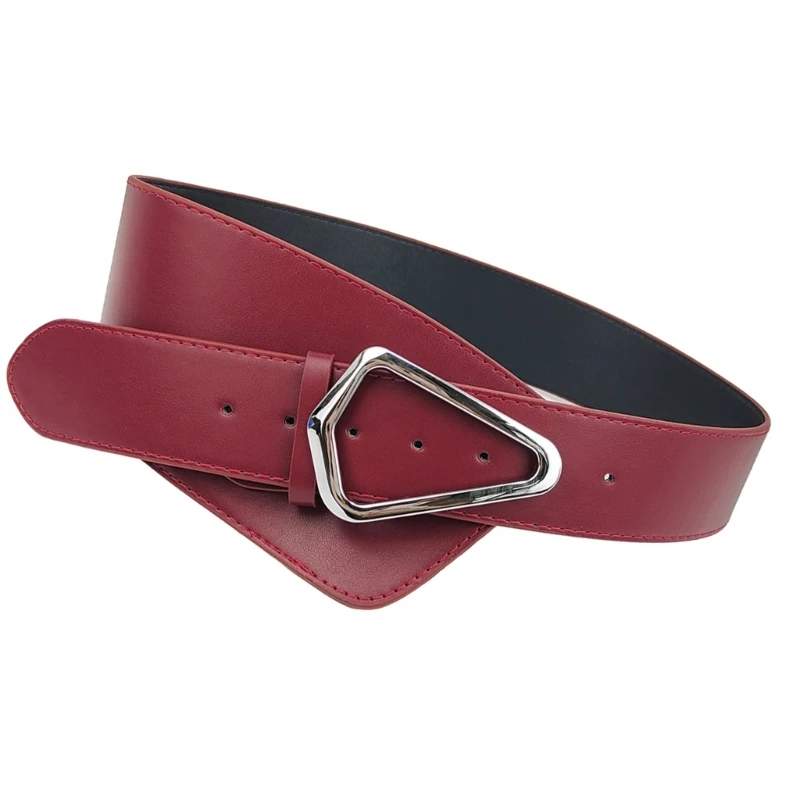 Retro Buckle Waist Belt Cool Unique Wide Belt for Cowgirl Classical Belt Dropship