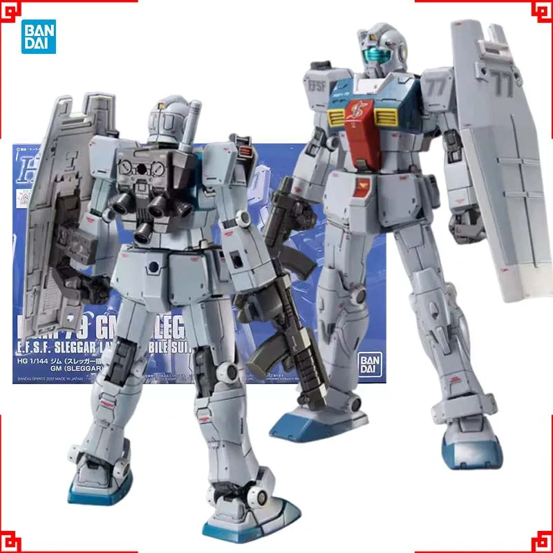 

Bandai Gundam Model Kit HG GM Sleggar Cucuruz Doan Фигурка Gunpla Строительный комплект Gundam Аниме Фигурки Игрушки для мальчиков Подарок