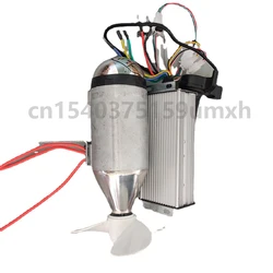 12-36V 1200W Marine Thruster Brushless Motor Thruster Powerful Marine Brushless Underwater Thruster Waterproof Motor Controller