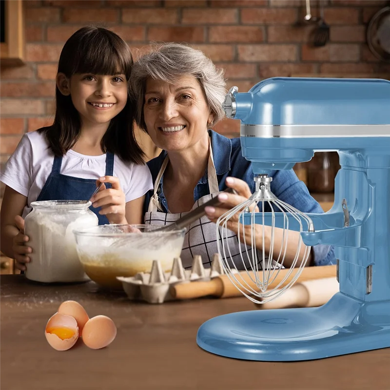 ABVI-Stainless Steel Whisk Attachment For Kitchenaid Stand Mixer 7 Quart Bowl, Stainless Steel Whisk Replacement