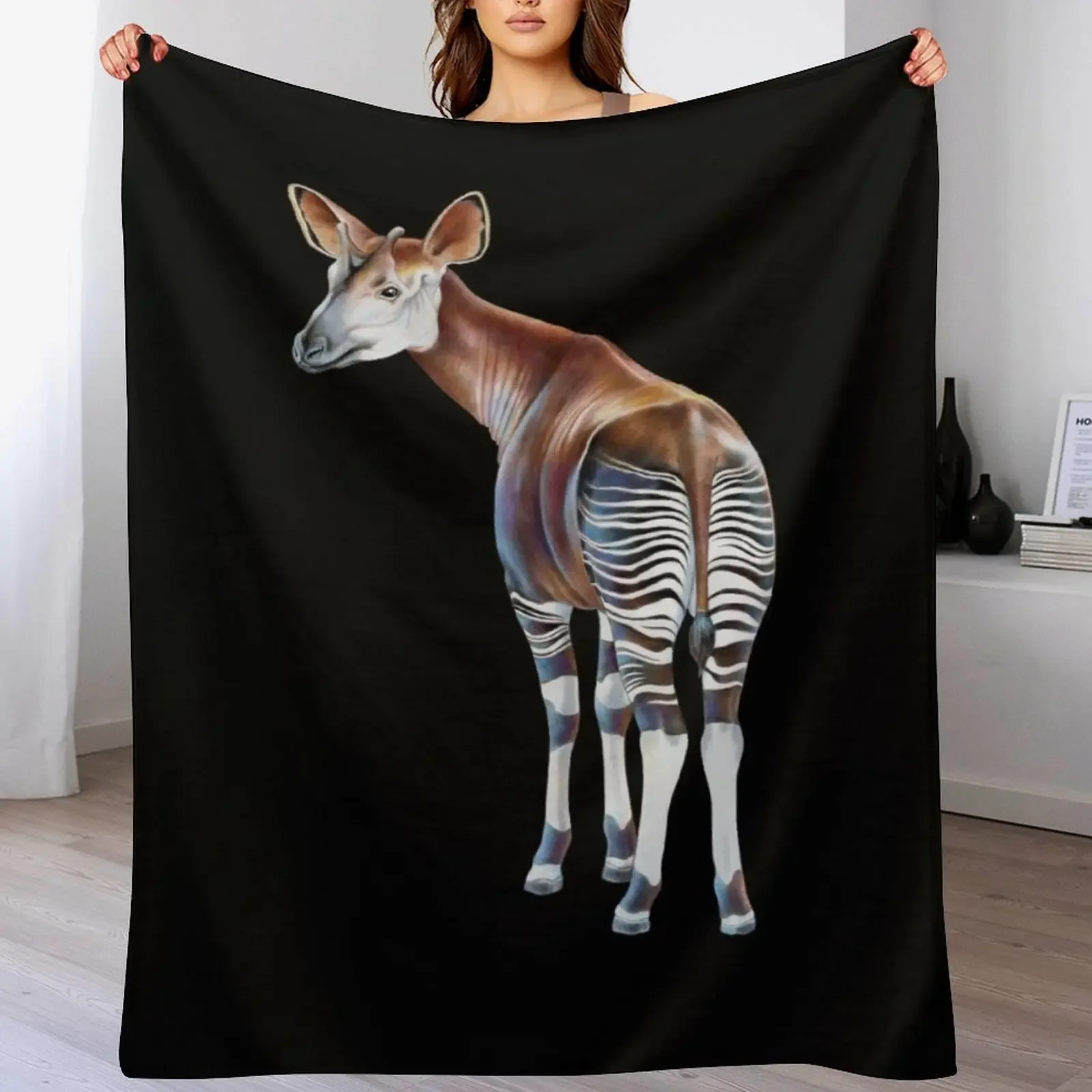 

Okapi Throw Blanket manga Quilt Nap for babies Blankets