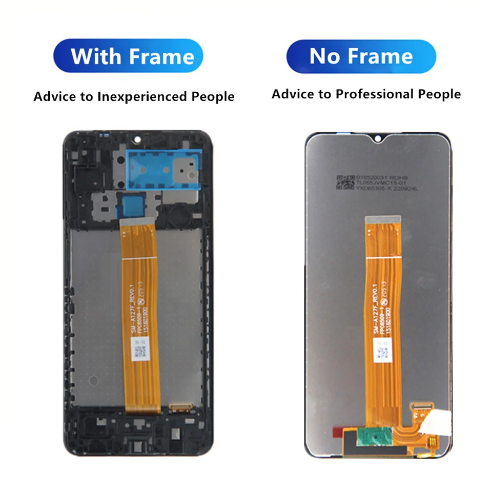 Pantalla de 6.5" M12 A12 para Samsung M12 M127 LCD con táctil para Samsung Galaxy A12 A125 Display A125F 125M A125U 3