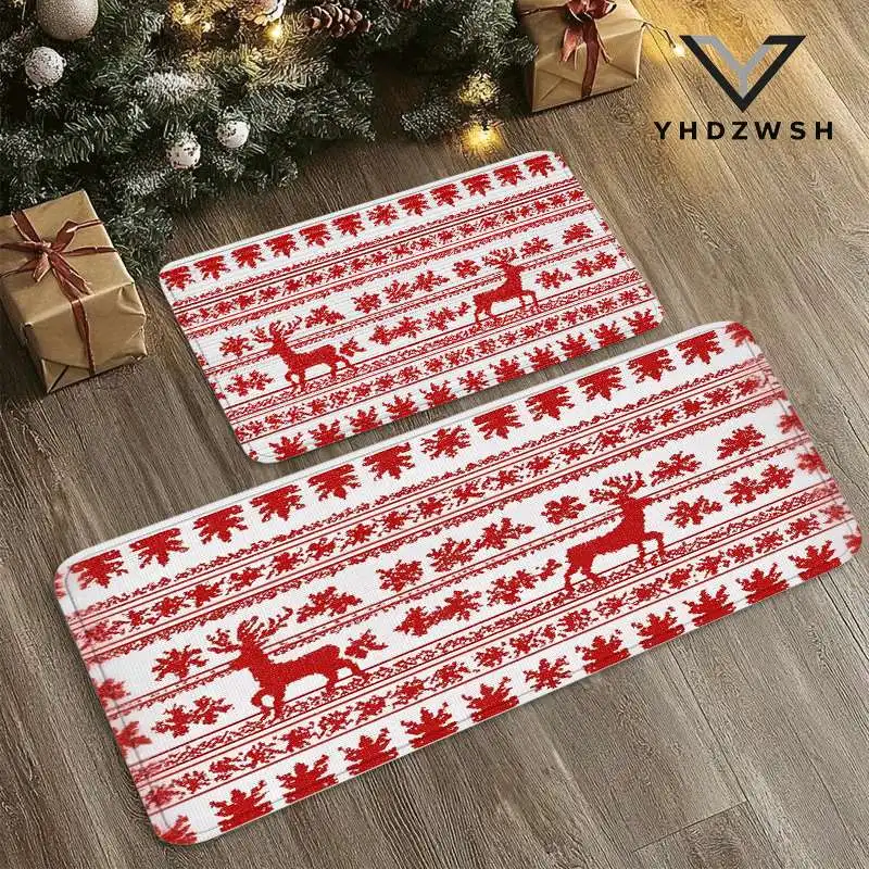 عيد الميلاد خمر منطقة البساط غرفة المعيشة البساط منخفضة كومة السجاد داخلي سجادة باب عدم الانزلاق السجاد لغرفة النوم المطبخ مدخل الحمام #3