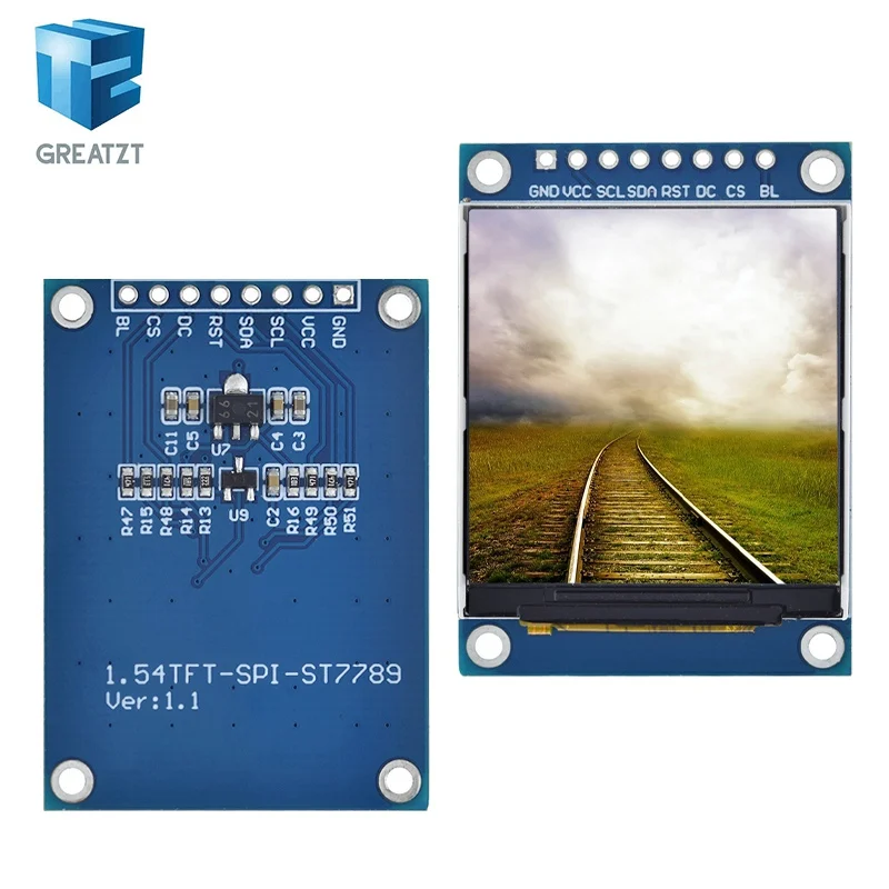 

1.54 Inch 1.54" Full Color TFT Display Module HD IPS LCD LED Screen 240x240 SPI Interface ST7789 For Arduino