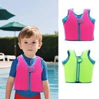 Chaleco de natación para niños, chaleco de flotabilidad antivuelco, chaquetas de natación estables para bebés, chaleco de natación ajustable sin inflado con dibujos animados para acampar