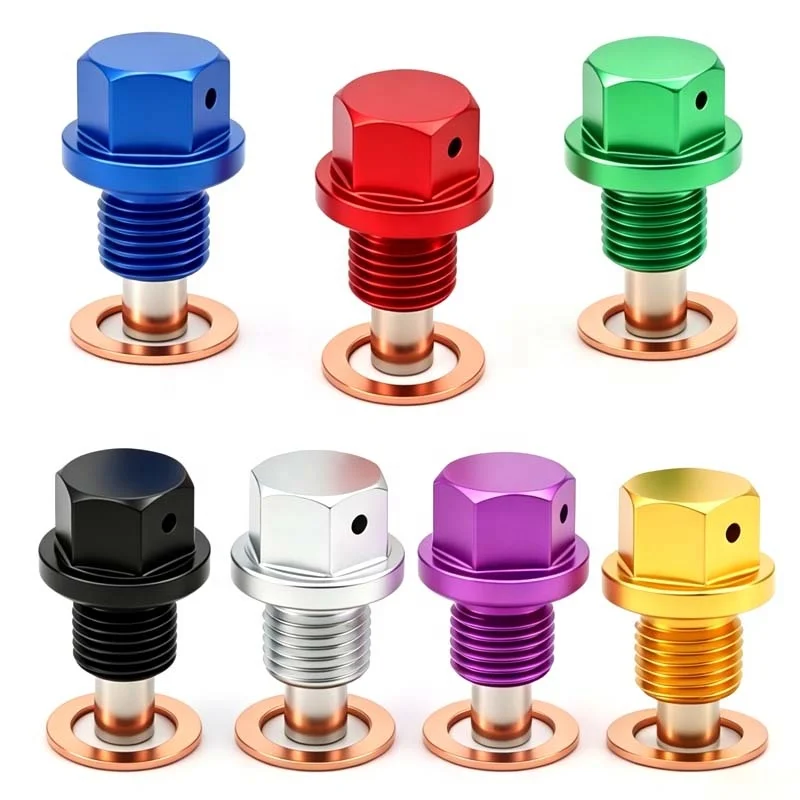 Automobile Modification Oil Pan Screw Magnetic Oil Release Screw Aluminum Alloy Gearbox Magnetic Oil Release Plug