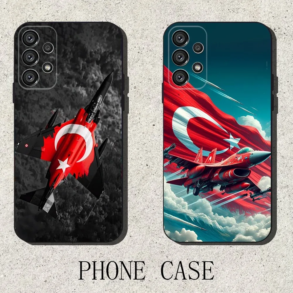 

T-Turkish Flag Phone Case For Samsung S25,S24,S21,S22,S23,S30,Ultra,S20,Plus,Fe,Lite,Note,10,9,5G Black Cover