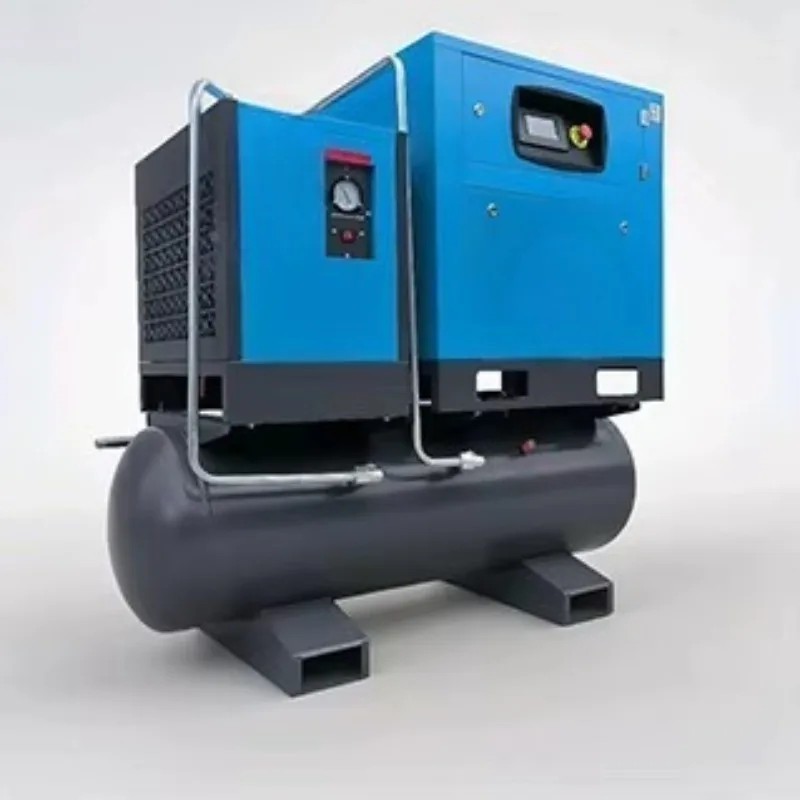 Industrial 7.5kw 10hp Rotary Screw Air Compressors All-in-One Integrated 8 Bar 12bar 220L 300l Silent Air Compressor Machine
