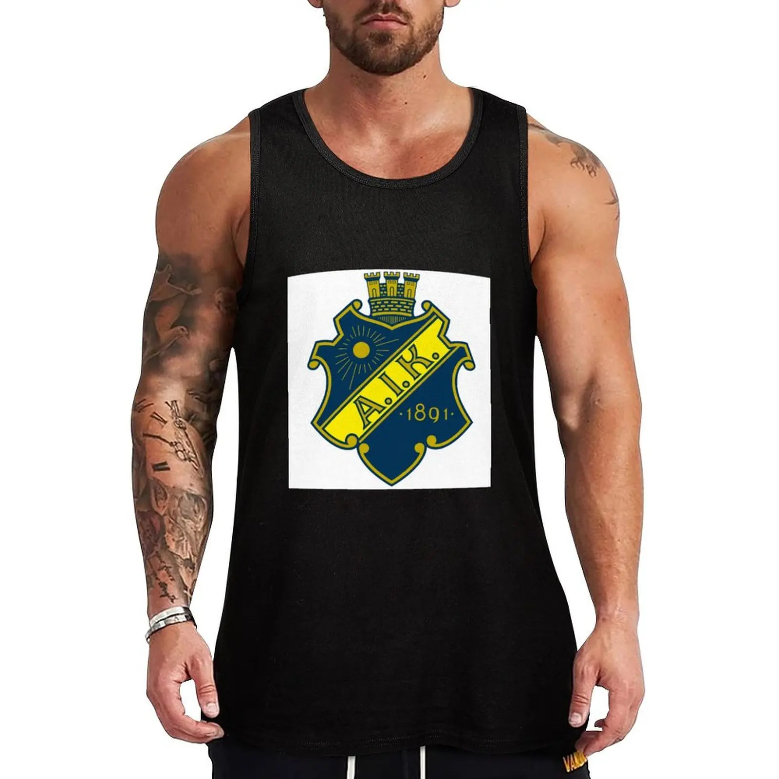 

Allmnna Idrottsklubben Tank Top Men's clothing Men's gym t-shirt training weight vest