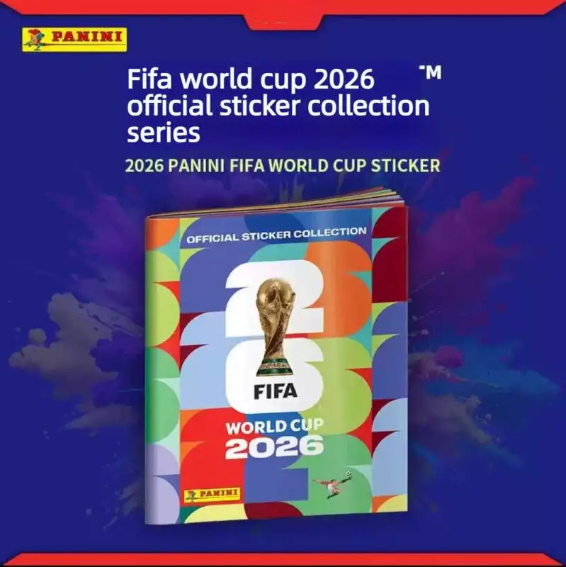 Pack d'autocollants et album Panini officiels Coupe du Monde 2026 – Édition limitée – Collection de souvenirs de football – Cadeaux