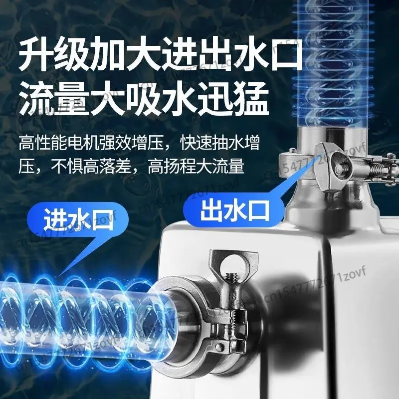 Stainless Steel Self-priming Pump, 220V Explosion-proof. Corrosion/Heat Resistant for Acids, Alkalis, Methanol, Alcohol.