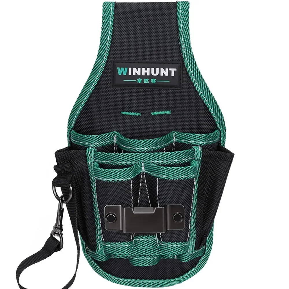 WINHUNT Hard Tool Waist Bag with Belt Tool Storage Tool Organizer Pouch for Carpenter Electrician Tools