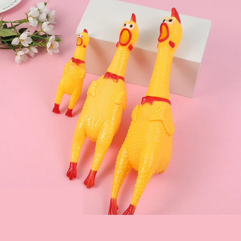 Screaming Chicken Squeeze Sound Toy Pets Dog Toys Product Shrilling Decompression Tool Squeak Vent chicken