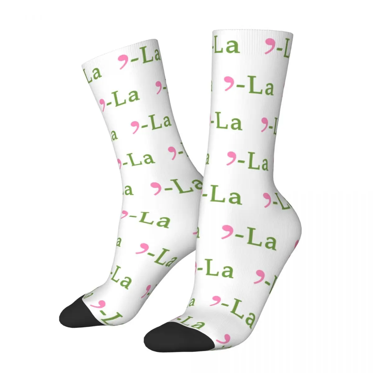 Comma La Kamala Socks Men's Women's Fashion Kamala Harris Socks Harajuku Spring Summer Autumn Winter Middle Tube Stockings Gifts