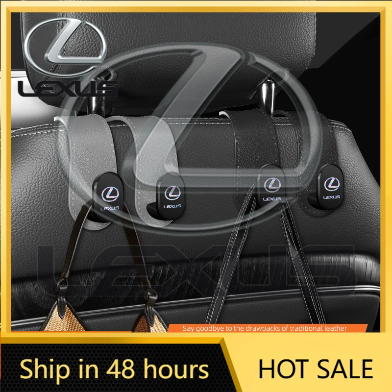 

2026 Hot Interior Stickers Car Seat Backrest Rubber Hook Storage Tools Accessories For Lexus FSPORT LBX NX RX 350h 450h ES UX 30