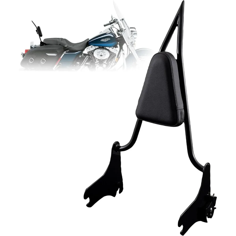 

Adjustable One-Piece Sissy Bar Passenger Backrest with Lock for Harley Touring Road King Street Glide Road Glide Electra Glide C