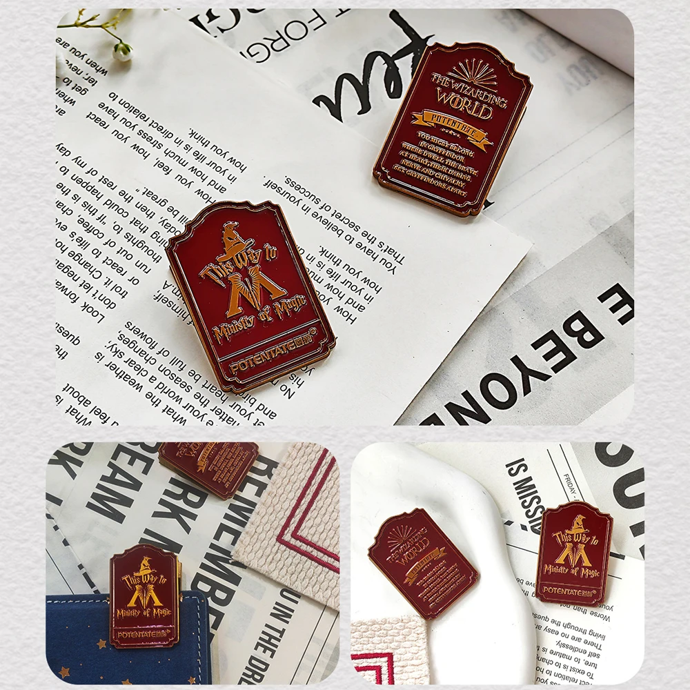 SeamiArt POTENTATE 1pc Retro Reise Clip Memory Glow Filme Metall Brief Clip Ticket Ordner Aquarell Handbuch Fixateur