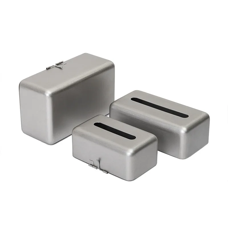 

Simple metal tissue box, home living room, desktop classic Japanese napkin box