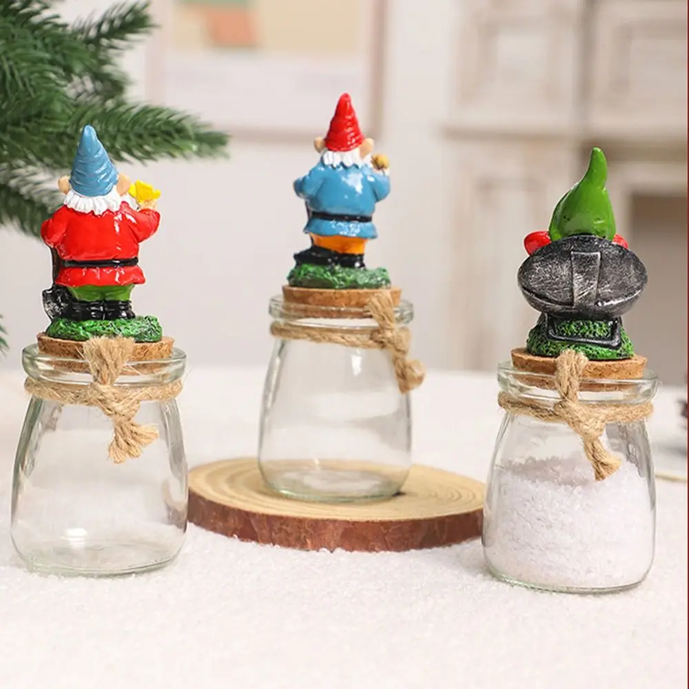 Christmas Decoration Resin Dwarf Elf Candy Can Creative Cute Snack Jar Exquisite Unique Santa Claus Candy Jar Shops