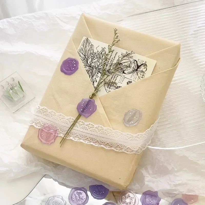 18pcs adesivi per timbri di cera Vintage confezione regalo fai da te busta sigillante Stcikers decorazioni per diario di invito per feste di matrimonio