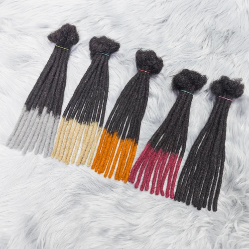 Extensiones Loc coloridas de 0,6 cm, extensiones de rastas de cabello humano 100%, cabello brasileño, extensiones Inter Loc Real hechas a mano, 10 pulgadas