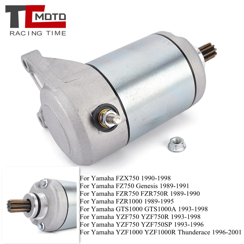 

Starter Motor For Yamaha FZX750 FZR750 FZR750R FZR1000 GTS1000 YZF750 YZF750R YZF 750 YZF750SP YZF1000 YZF1000R Thunderace