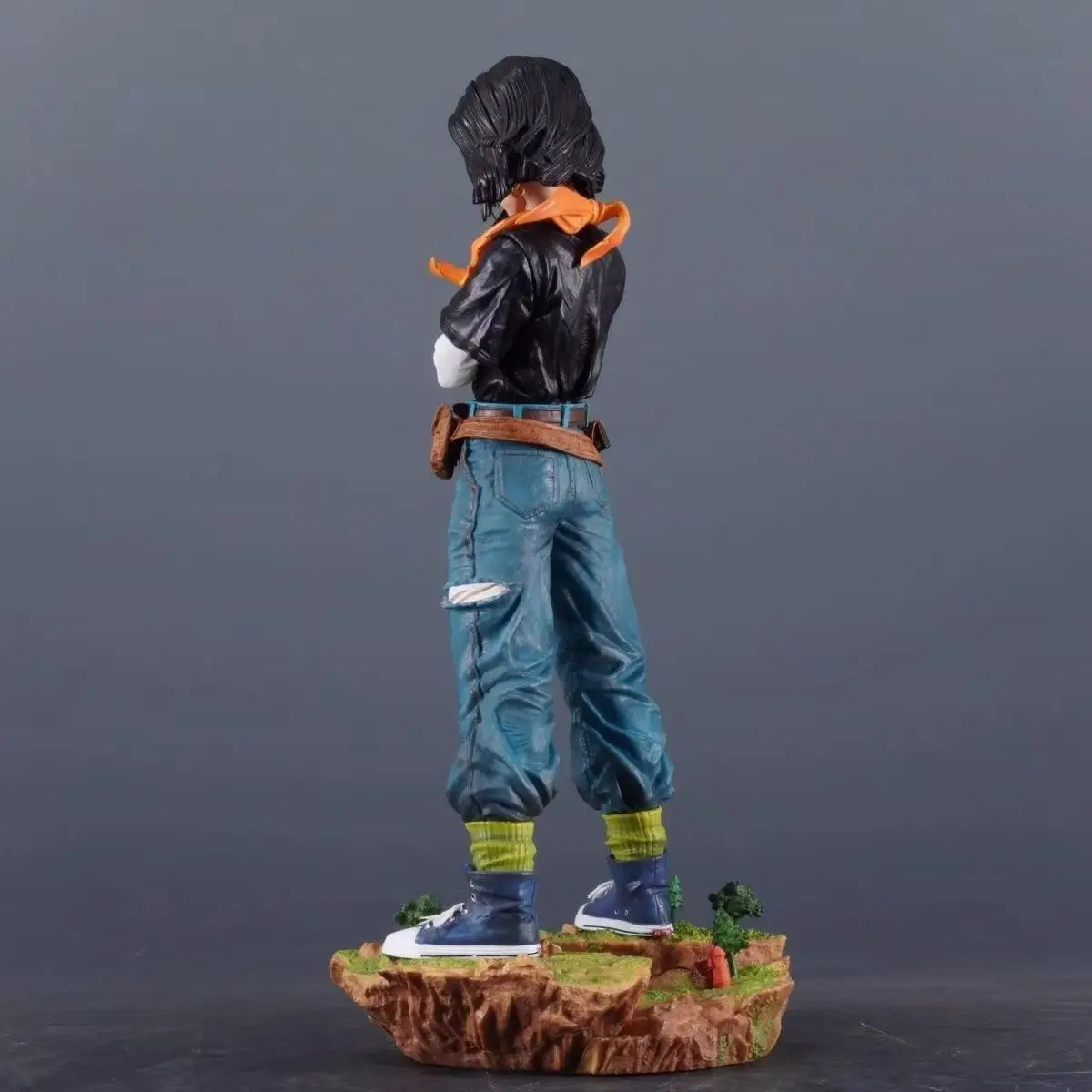 29cm dragon ball z anime pérola preta android 17 figuras de ação pvc modelo estátua coleção decoração brinquedos presente ornamentos dol