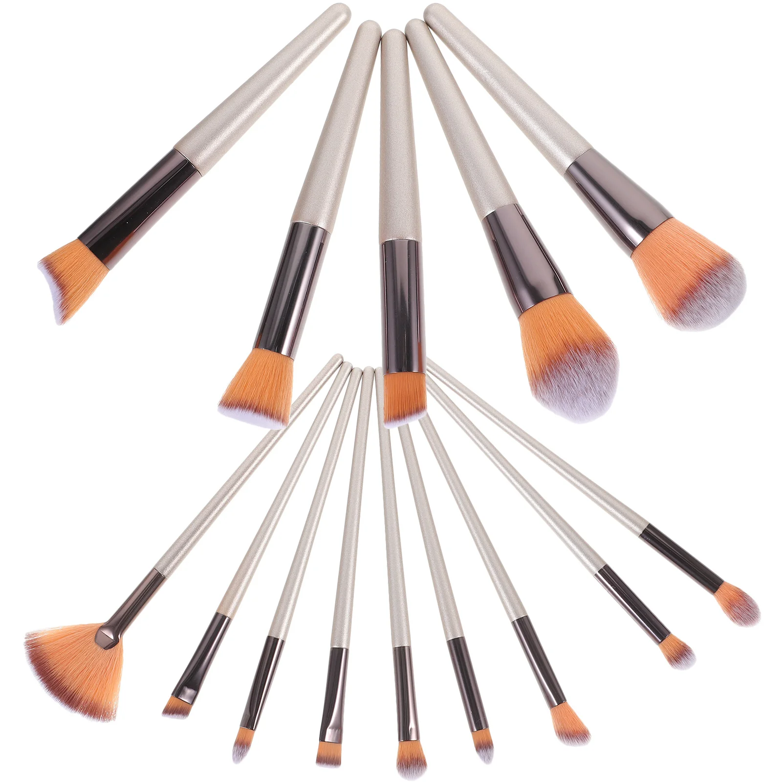 14Pcs Brush Set Makeup Brushes Nylon Head Plastic Handle Perfect for Daily Professional Makeup Beauty Tools Supplies