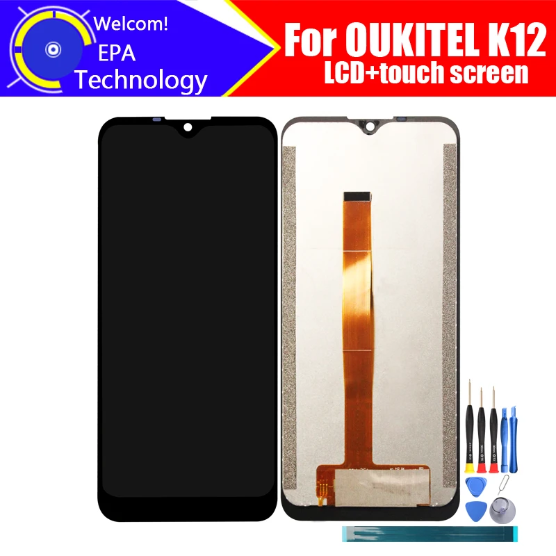 6.3 inch OUKITEL K12  LCD Display+Touch Screen Digitizer Assembly 100% Original New LCD+Touch Digitizer for OUKITEL K12 +Tools