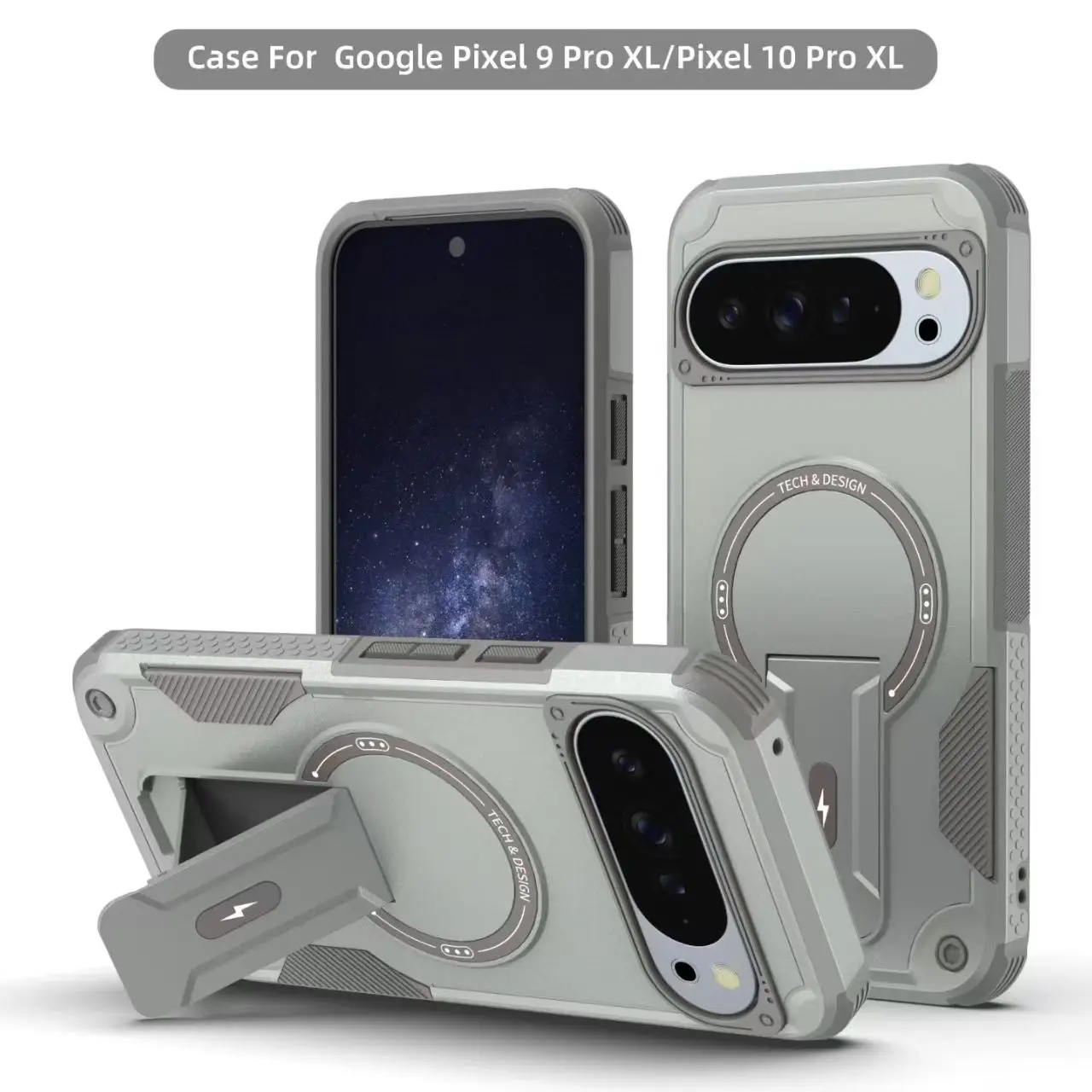 Coque de téléphone robuste avec support magnétique, résistante aux chutes, pour Google Pixel 10 9 10 Pro XL 9 Pro XL, compatible Magsafe