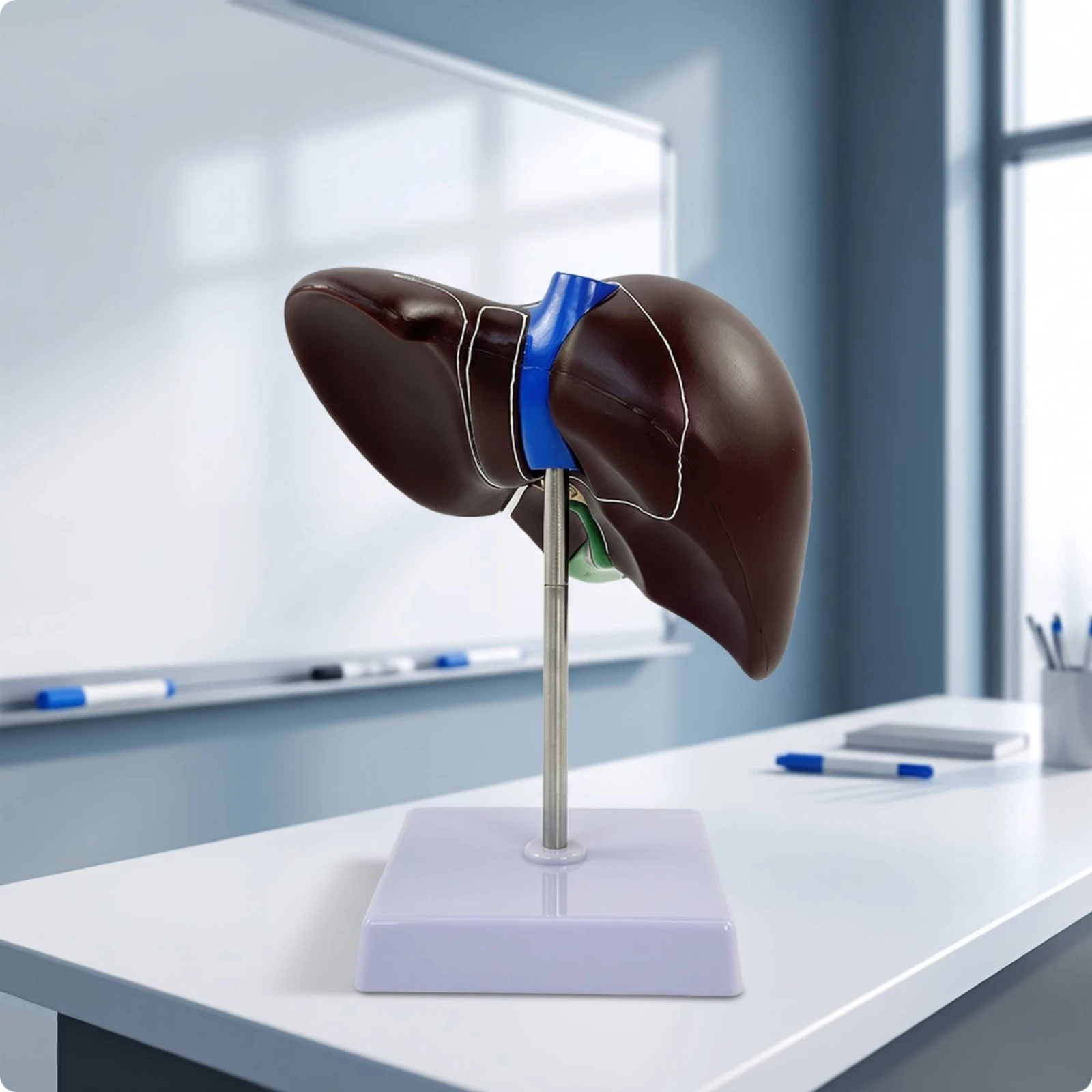 Human Liver Anatomical Model Anatomically Accurate Human Liver Model Labeled Educational for Medical Students, Classroom